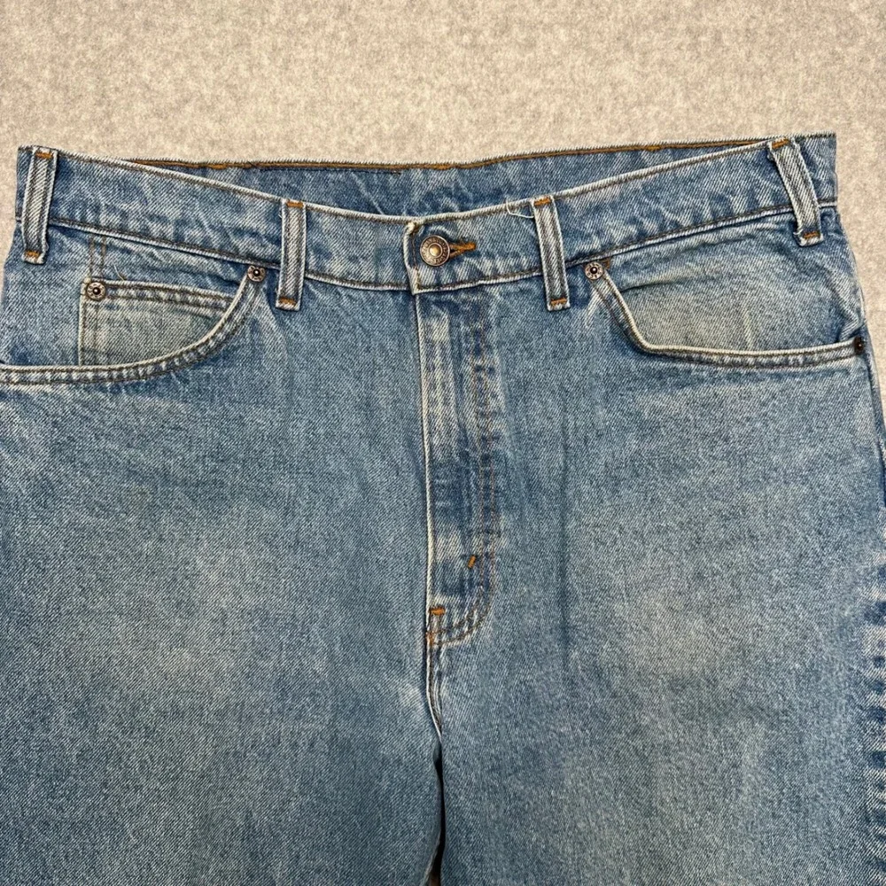 Levis 540 Mens Jeans 36x30 Vintage Made USA Relaxed Fit Leather Tab 40540-0214